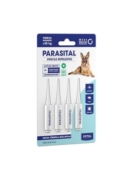 Parasital pipetas perros gdes 4x5ml