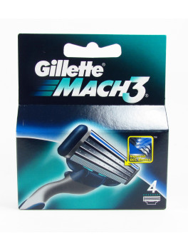 Gillette recambio mach-3 4 unidades