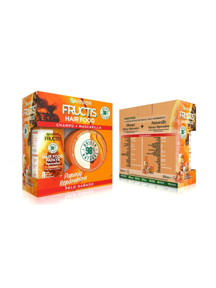 Fructis hair food ch 350 papaya+masc 390ml
