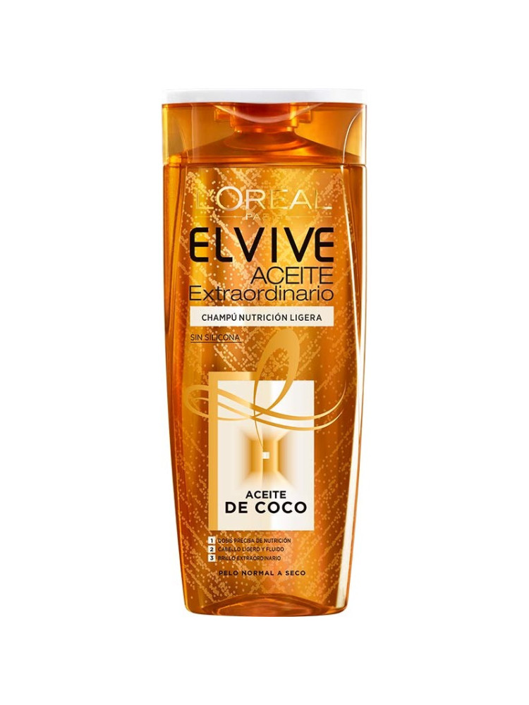 Elvive champu 370 ml aceite de coco
