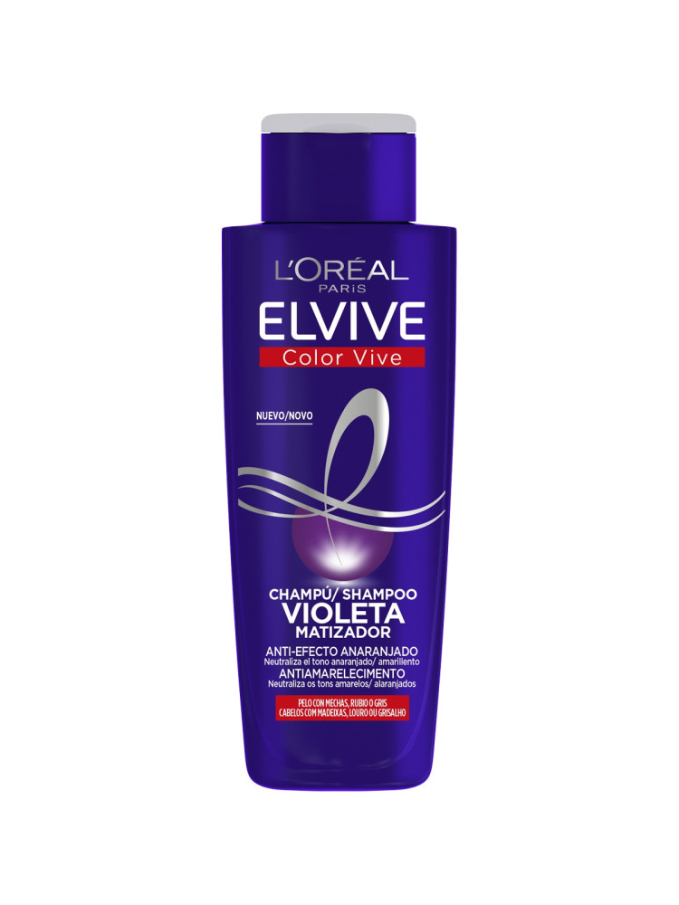 Elvive champu 200 ml violeta