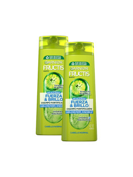 Fructis champu fuerza y brillo 380ml duplo