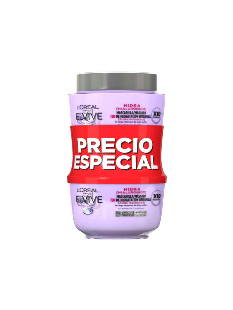 Elvive mascarilla 300 hidr hialuron duplo