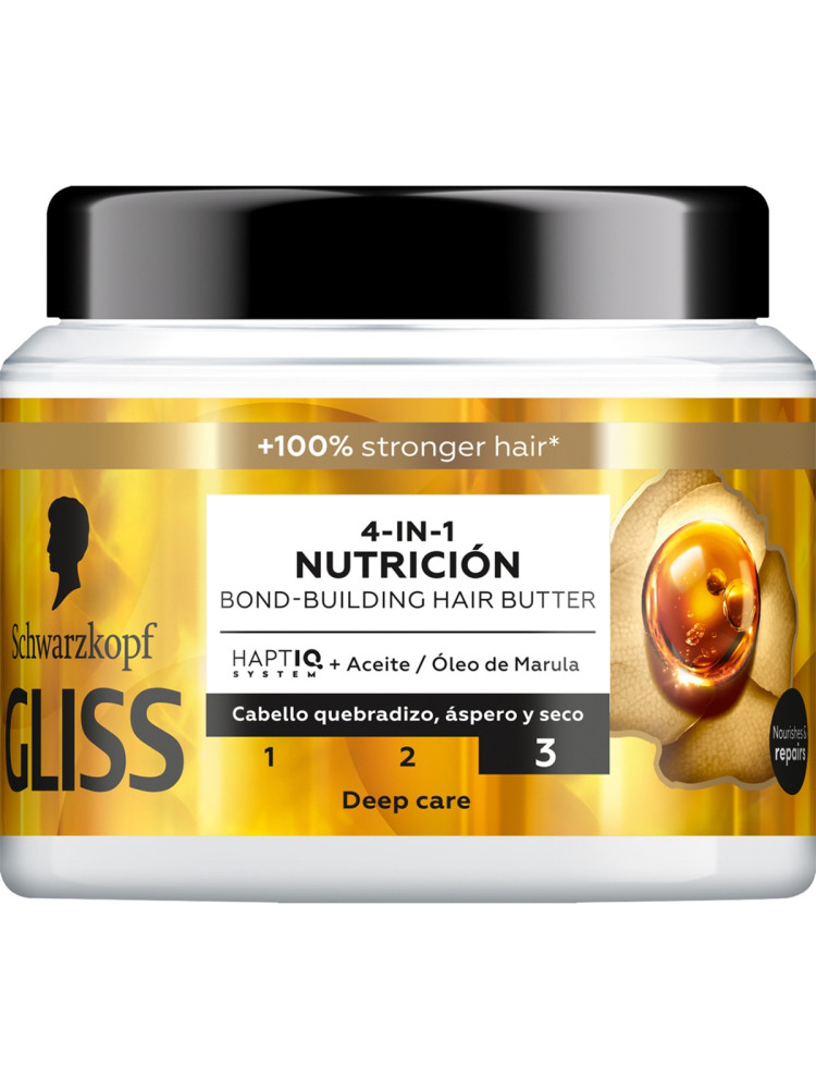 Gliss mascarilla 400 mloil nutritiva