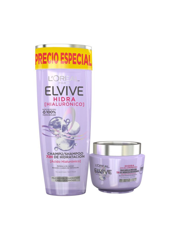 Elvive masc ta 310 ml hialuro+champu 250ml