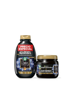 Orig remed masc charcoal 340+champ 250ml
