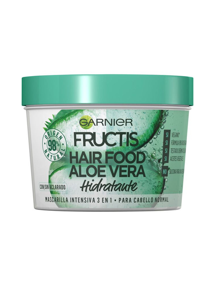 Mascarilla fructis hair food 390 ml aloe-v