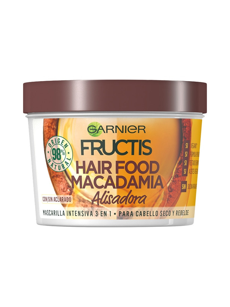 Mascarilla fructis hair food 390ml macadam
