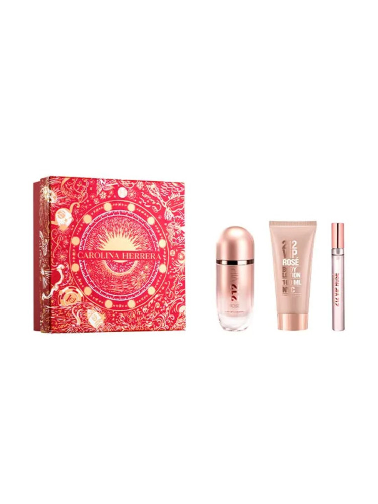 212 vip rose edp 50+body tu 75ml woman