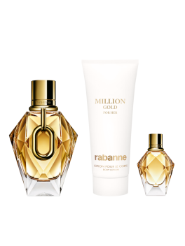 Lady million gold edp 90ml+body 100+vial