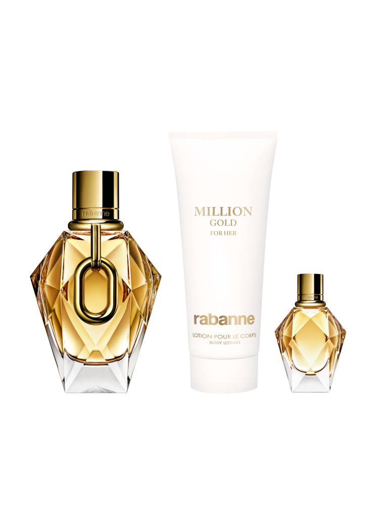 Lady million gold edp 90ml+body 100+vial