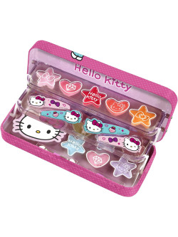 Hello kitty estuche metálico maquillaje y cabello
