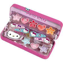 Hello kitty estuche metálico maquillaje y cabello