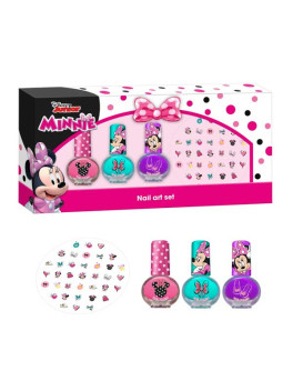 Minnie set uñas con pegatinas